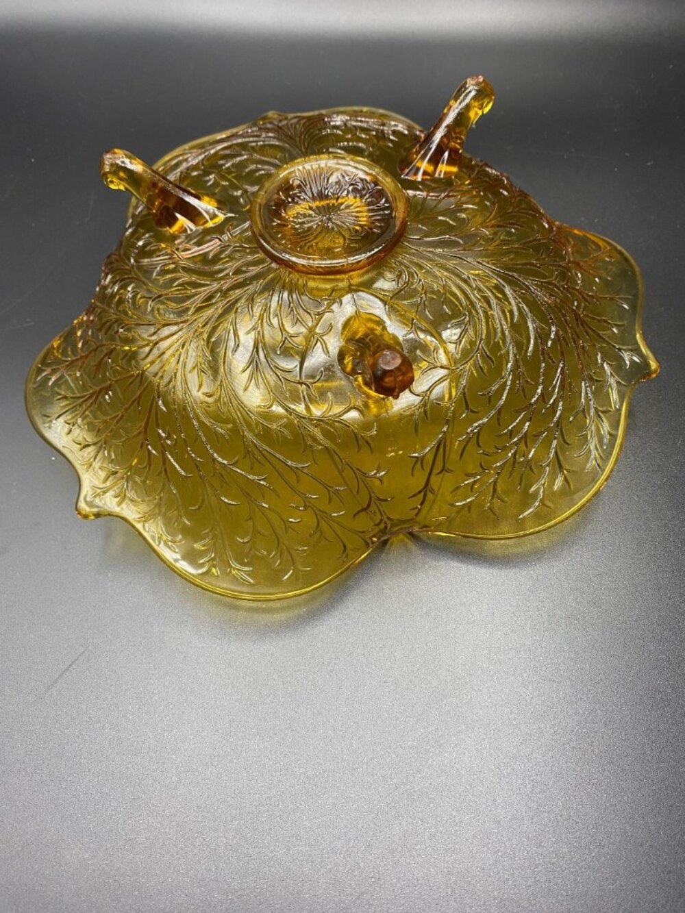 Fenton Silvertone Ruffled Bowl - Picture 3 of 3